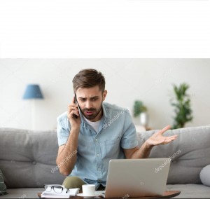 Create meme: talking phone men unhappy, man enjoying at home, smiling man talking on the phone