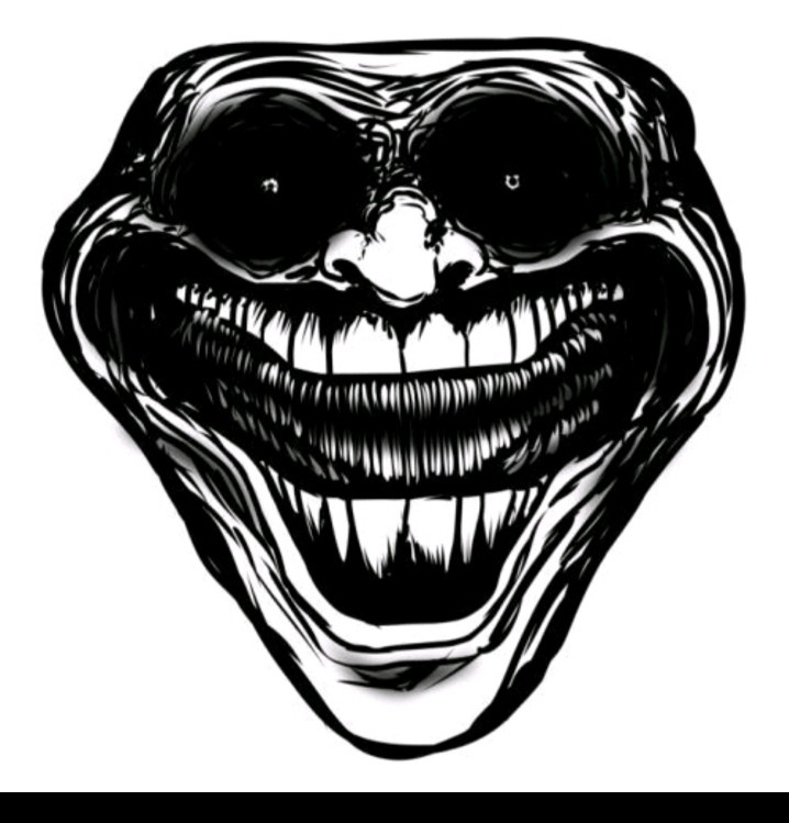 Create meme: meme trollface, trollface monster, trollface horror