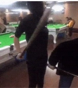 Create meme: gif, a billiard game, the victim Billiards maniac