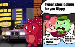 Create meme: happy tree friends flaky, happy tree friends