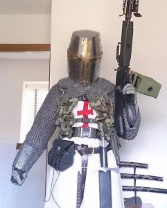 Create meme: knight deus vult