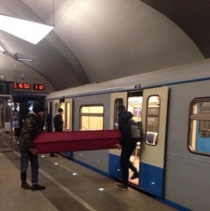 Создать мем: метропоезд ока, метро ока, 81-760 ока на серпуховско-тимирязевской линии