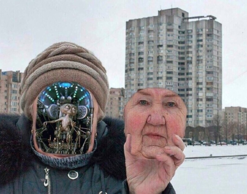 Create meme: people , I'm holding myself together meme with grandma, grandmother 