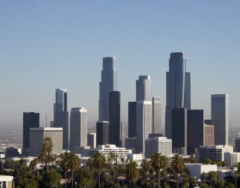 Создать мем: лос анджелес небоскребы, город лос анджелес, los angeles downtown