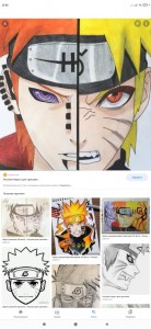 Create meme: drawings naruto