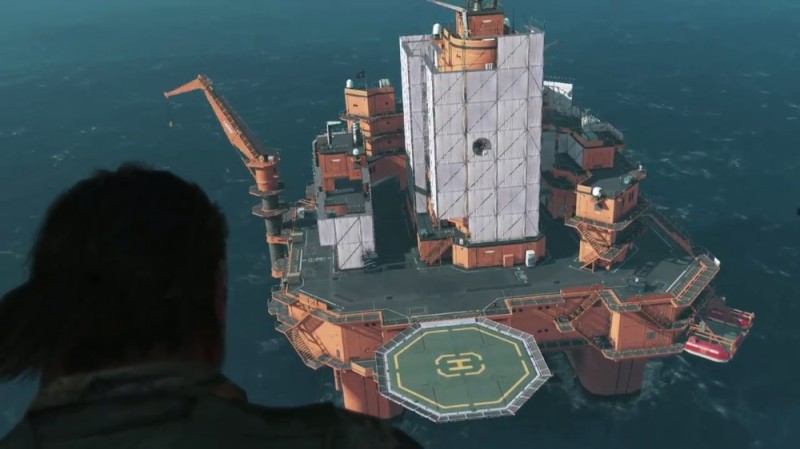 Create meme: metal gear solid 5 home base, mother base mgs 5, screenshot 