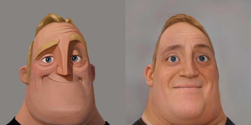 Создать мем: uncanny mr incredible, жуткие лица, стареющие лица мем