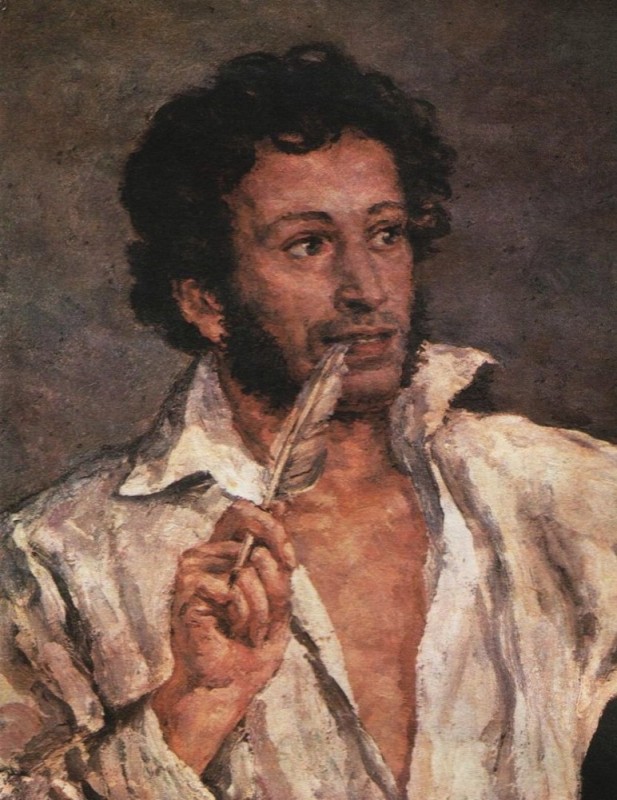 Create meme: alexander sergeyevich pushkin, the poet Pushkin, portrait of A. S. pushkin