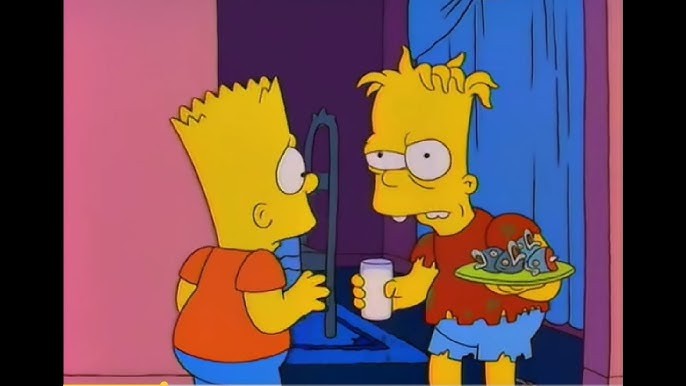 Create meme: The Simpsons is Bart's twin brother, bārts simpsons, Bart's twin