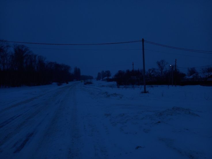 Create meme: At night, And snow, villages