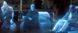 Create meme: star wars hologram of the Jedi, hologram, star wars Darth Sidious hologram