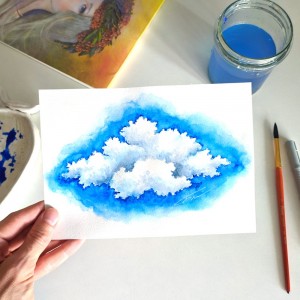 Create meme: watercolor, drawing, painting with watercolors