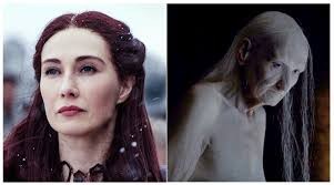 Create meme: Lady Melisandre is an old woman, lady melisandre, melisandre