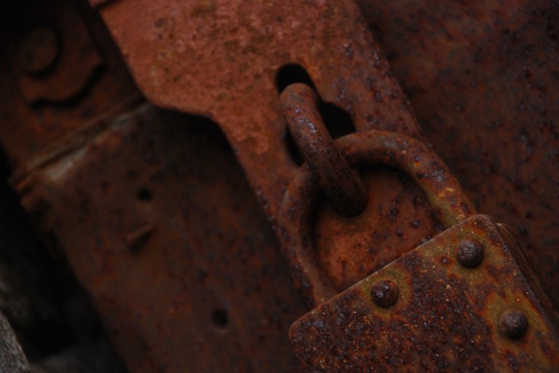 Create meme: rusty lock, rusty barn lock, The rusty barn lock is old