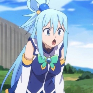 Create meme: konosuba, Aqua of konosova screens, konosuba aqua