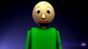 Create meme: Baldi, basics, scary pictures, baldi's basics