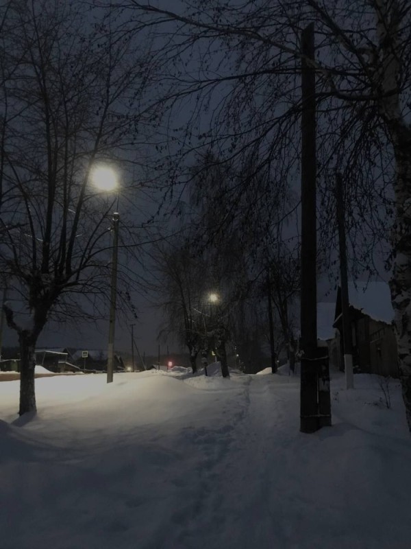 Create meme: winter , winter evening, darkness