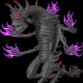 Create meme: hexen corax, monsters , purple monster