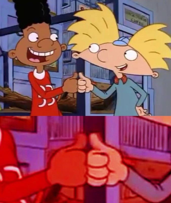 Create meme: Helga Hey Arnold, Gerald Hey Arnold, Hey, Arnold!