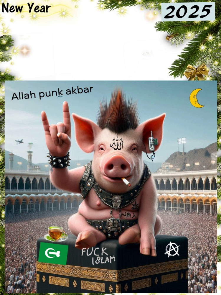 Create meme: The shahid pig, Allah is a pig, The pig