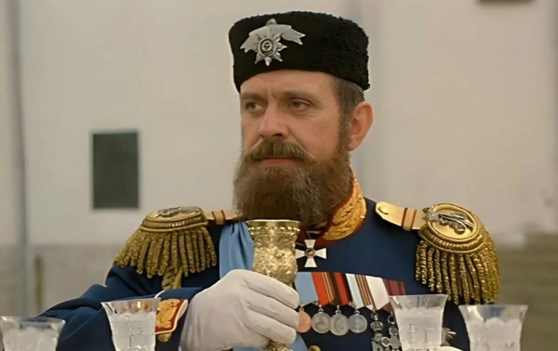 Create meme: barber of siberia, Tsar Alexander III, The Siberian barber Mikhalkov tsar