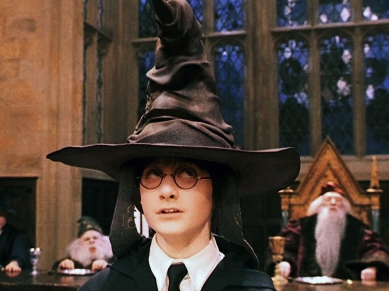 Create meme: distributing hat harry potter, Harry Potter hat, Septima Harry Potter