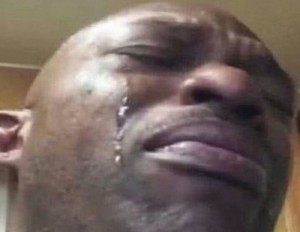 Create meme: crying Niger, crying nigga, crying black man meme