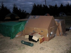 Create meme: cardboard house, cardboard, A homeless man's house out of the box