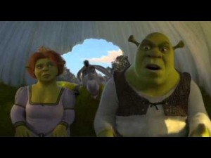 Create meme: Shrek, are we there yet Shrek, donkey Shrek we came