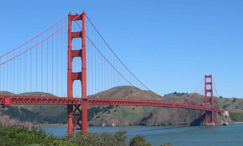 Create meme: golden bridge of san francisco, the Golden gate bridge, Golden gate San Francisco