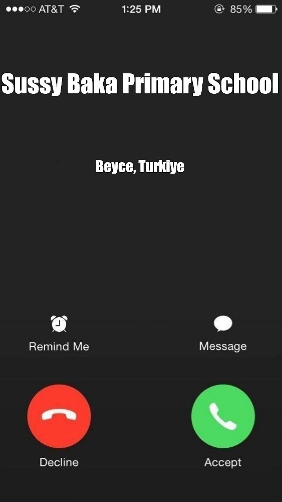 Meme: Sussy Baka Primary School Beyce, Turkiye - All Templates 