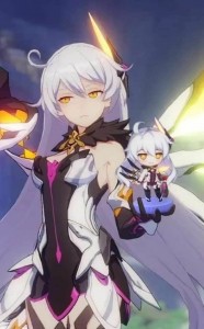 Создать мем: god kiana honkai impact скрин, honkai impact 3 god kiana, аниме