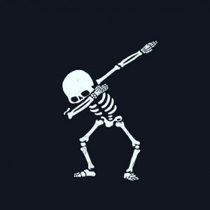 Создать мем: skeleton dab, забавный скелет, скелет из рэймона