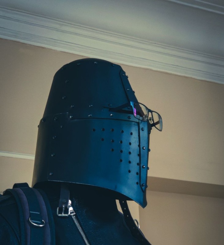 Create meme: medieval tophelm helmet, knight's helmet, medieval barbute helmets