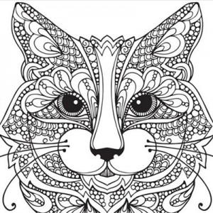 Create meme: mandalas anti-stress cats, coloring antistress animals, antistress coloring to print