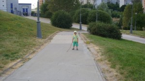 Create meme: bike path, street, road