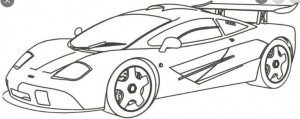 Create meme: race car coloring