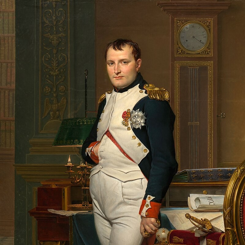 Создать мем: жак луи давид наполеон, наполеон бонапарт император, наполеон бонапарт портрет 1812