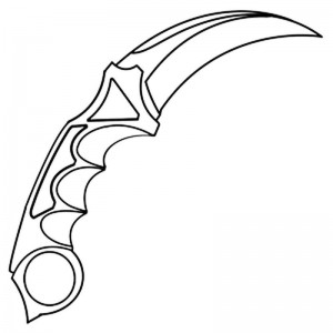 Create meme: karambit, the pattern of karambit