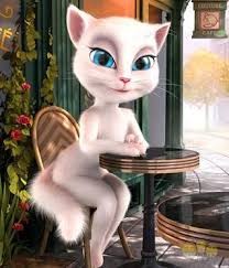 Create meme: Angela maniac, talking Angela, Angela