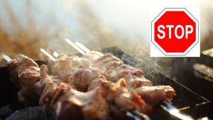 Create meme: shashliki, kebabs on the nature, photo of kebab on the coals