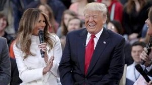 Create meme: Donald and Melania trump, first lady, Melania young