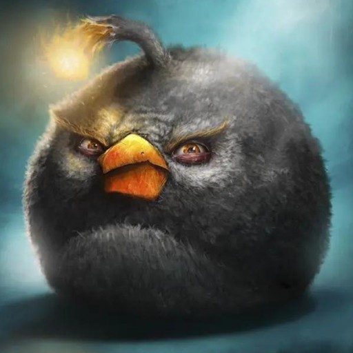 Создать мем: чёрная птица из angry birds, энгри бердз черная птица, птица из энгри бердз