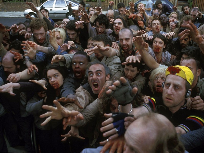 Create meme: zombie, dawn of the dead a crowd of zombies, a crowd of zombies