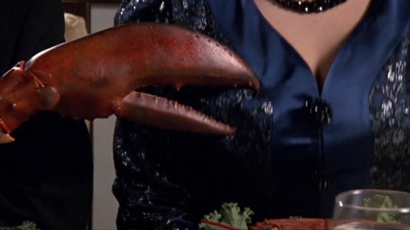 Create meme: lobster, a frame from the movie, crab claws