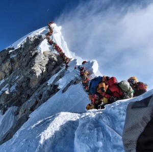 Create meme: Everest, frozen climbers