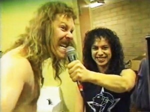 Create meme: James Hetfield, kirk Hammett