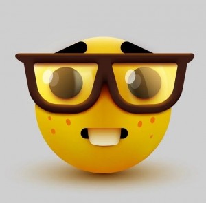 Create meme: smiley with glasses, Emoji