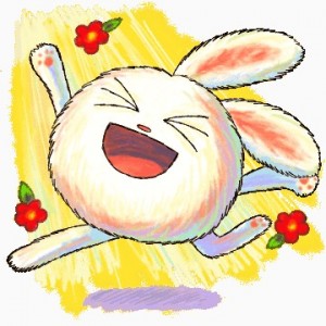 Create meme: bunny, good day, stickers rabbit with knives
