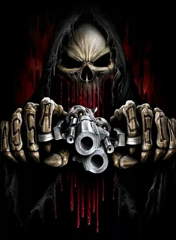 Create meme: cool skeleton, skeleton with a gun, angry skeleton 